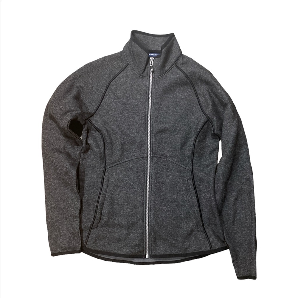 NWT CUTTER & BUCK Women’s Black and Gray Full Zip Jacket Sz Small